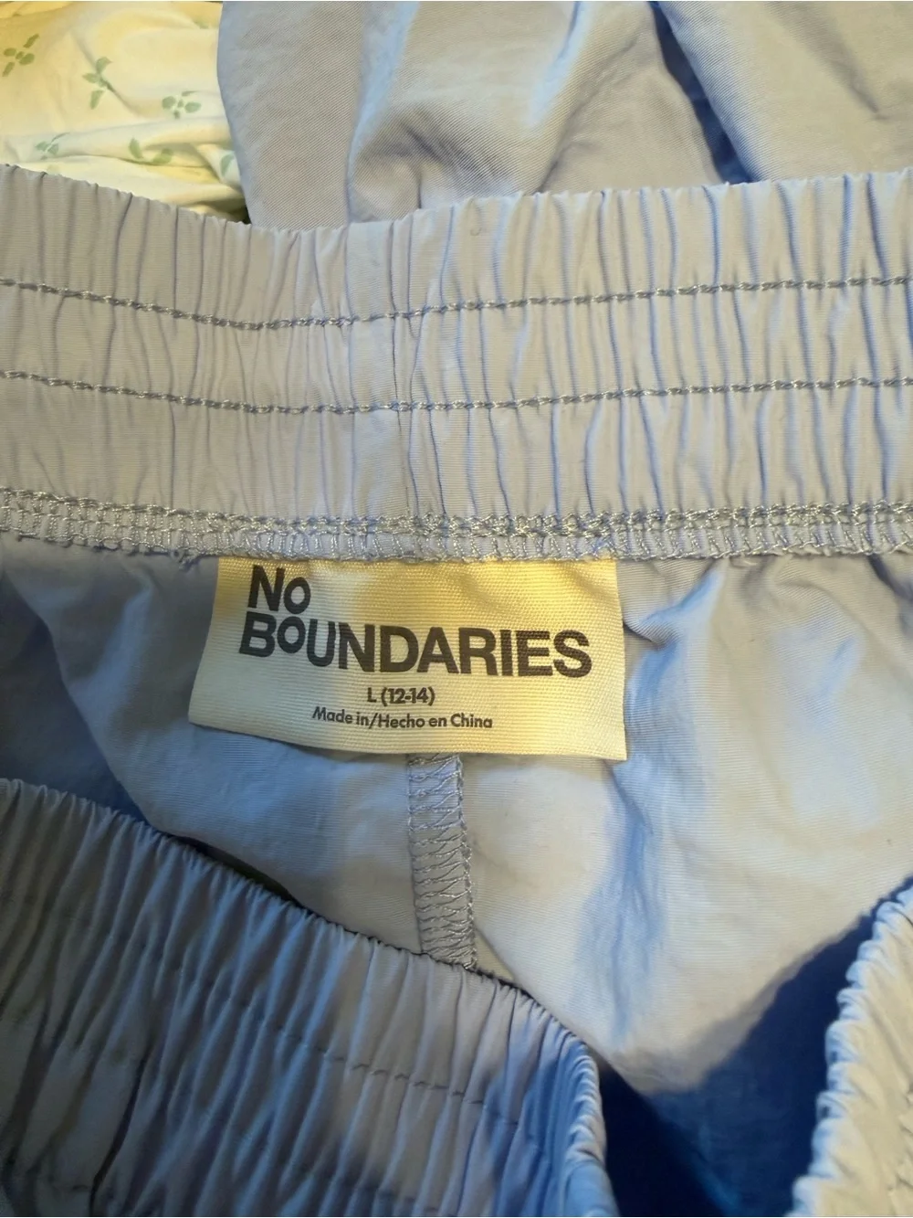 No Boundaries Light Blue Elastic-Waist Track Pants - Picture 2 of 2